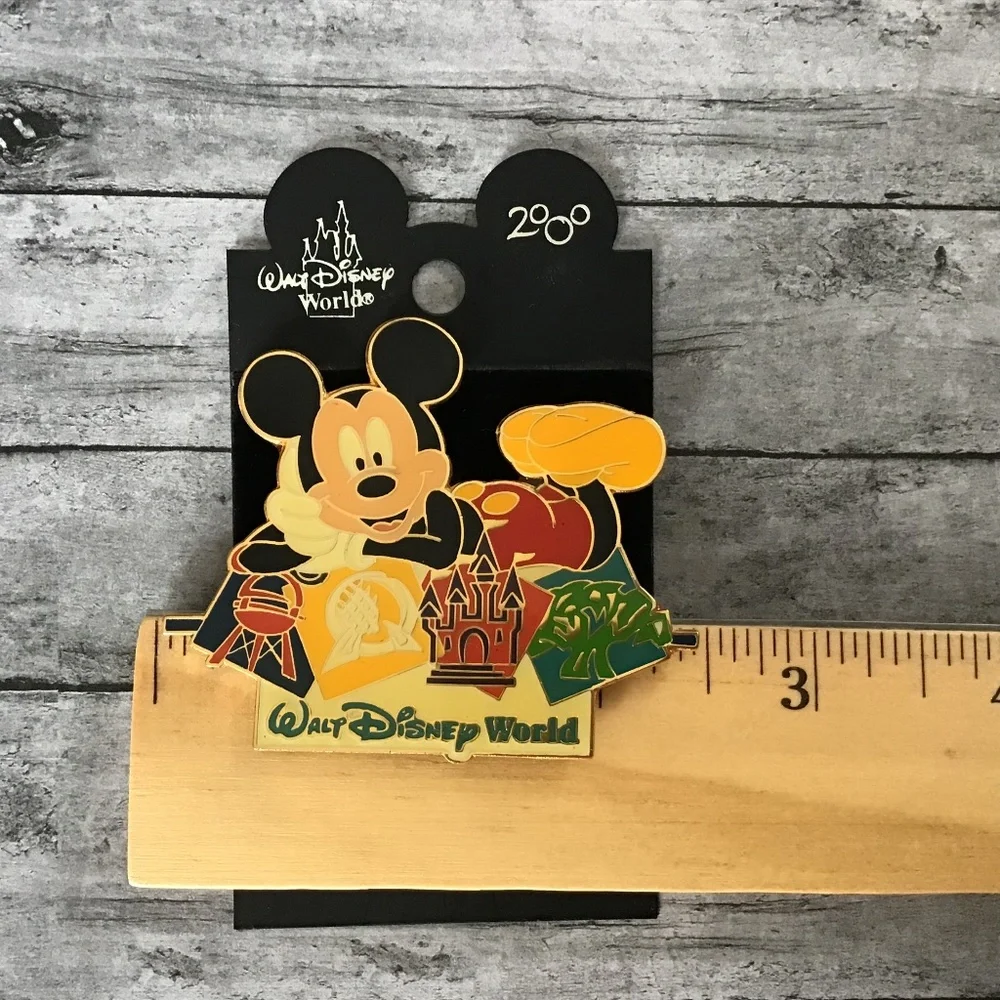 Walt Disney World 4 Parks Vintage 2000 Pin Retired Epcot Magic Kingdom